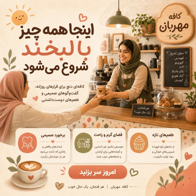 نمونه طراحی پست و استوری با هوش مصنوعی پن‌دید